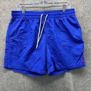 Polo Ralph Lauren Swim Trunks Mens Large Blue Pony Logo Mesh Lined Drawstring